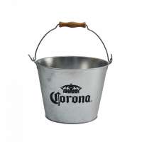 custom Ice bucket beer 5L Zinc-plated Galvanized Metal Corona ice bucket